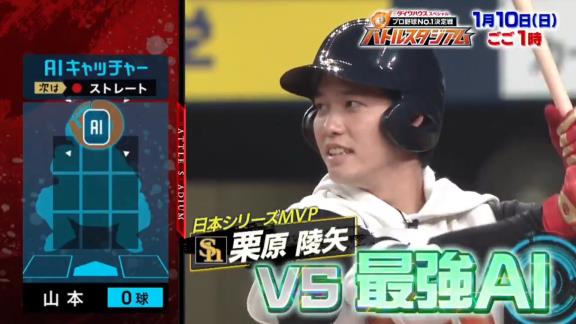 1月10日放送　プロ野球No.1決定戦！バトルスタジアム