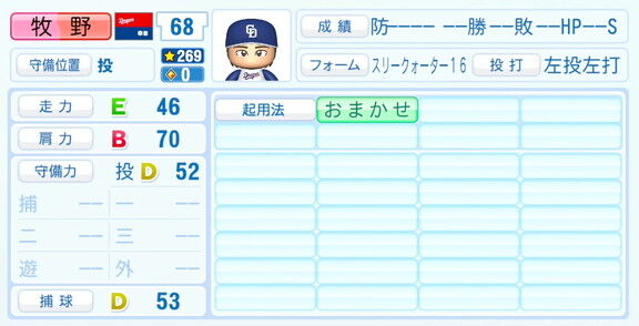 中日育成ドラフト1位・牧野憲伸、『パワプロ2026』6月11日(木)アップデートでの選手能力査定・紹介文は…?