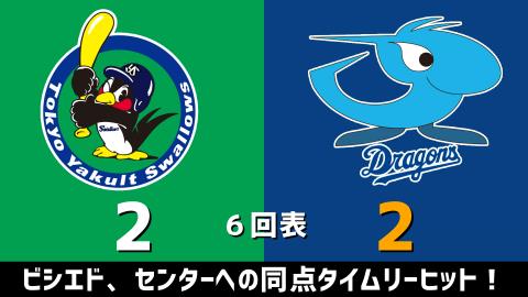 4月24日(土)　セ・リーグ公式戦「ヤクルトvs.中日」【試合結果、打席結果】　中日、3-4で敗戦…9回裏にまさかの逆転サヨナラ負け