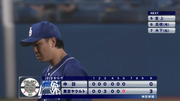 中日・大野雄大投手「3点を追いかける重い試合展開にしてしまいました。村上選手に長打を打たれることは避けなければいけなかったです…」