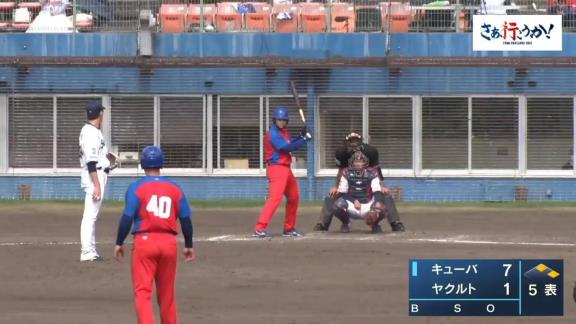 中日・ガルシア、練習試合「ヤクルトvs.WBCキューバ代表」で3ランホームランを放つ！！！