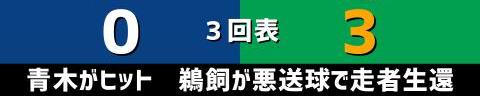 4月19日(火)　セ・リーグ公式戦「中日vs.ヤクルト」【全打席結果速報】　鵜飼航丞、石川昂弥、大野雄大らが出場！！！