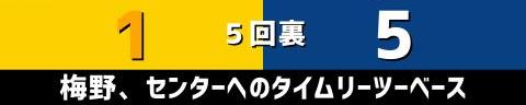 8月31日(火)　セ・リーグ公式戦「阪神vs.中日」【試合結果、打席結果】　中日、8-5で勝利！　一時は同点に追いつかれるも乱打戦を制して勝利！！！