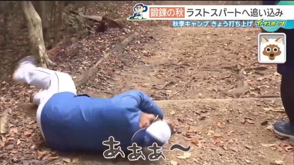 中日ドラゴンズ高知秋季キャンプでの階段ダッシュにコーチ陣も参加すると…【動画】