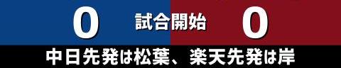 6月2日(木)　セ・パ交流戦「中日vs.楽天」【試合結果、打席結果】　中日、3-2で勝利！　1点差まで追い上げられるも逃げ切る！2カード連続勝ち越し！！！