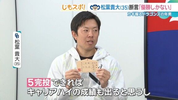 中日・松葉貴大、絵馬に今年の意気込み → 書いていたことが…