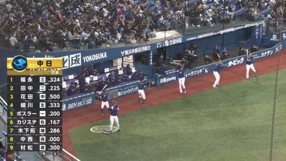 先制ホームランを放った中日・細川成也がコメント