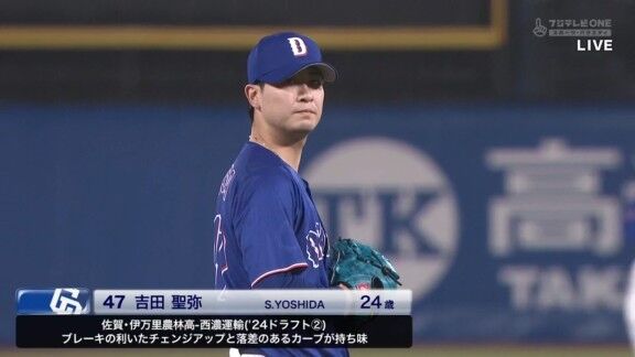 中日・吉田聖弥、ピンチを招くも無失点!!!