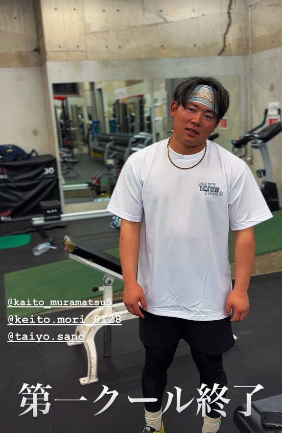 中日・村松開人、真っ暗になるまで練習する