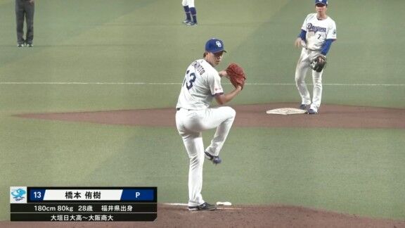 中日・橋本侑樹、無失点ピッチング!!!