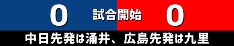 5月10日(水)　セ・リーグ公式戦「中日vs.広島」【全打席結果速報】　福永裕基、鵜飼航丞、村松開人らが出場！！！