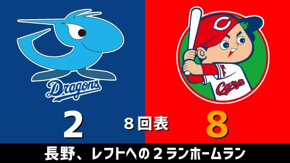 10月31日(土)　セ・リーグ公式戦「中日vs.広島」　スコア速報