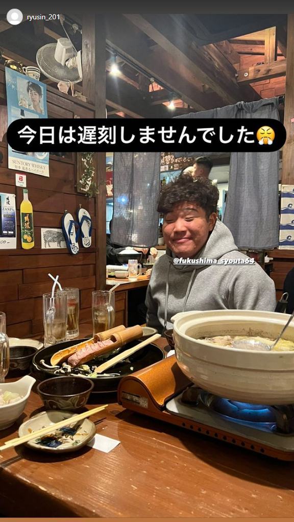 中日・福島章太投手、今日は食事会に遅刻せず