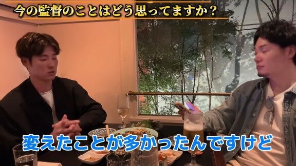 Q.今の監督のことはどう思っていますか？ → 中日・上林誠知は…