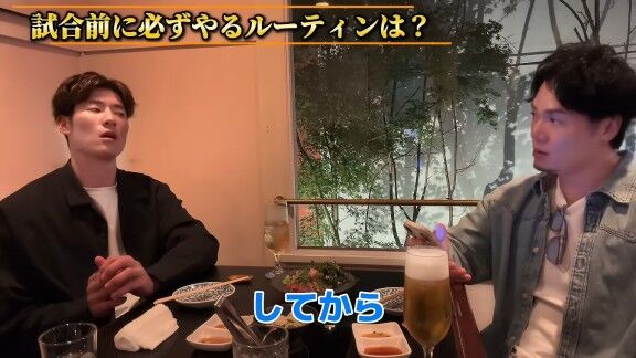 Q.試合前に必ずやるルーティンは？ → 中日・上林誠知が明かす