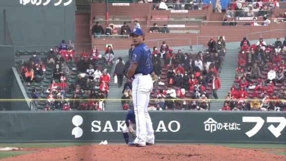 中日・梅野雄吾、三者凡退ピッチング！！！