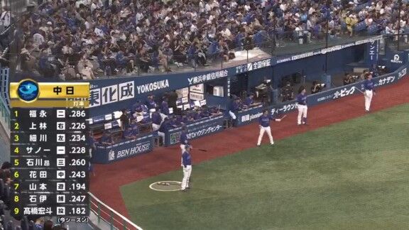 8月28日(金)　セ・リーグ公式戦「DeNAvs.中日」　中日ドラゴンズ、スタメン発表！！！
