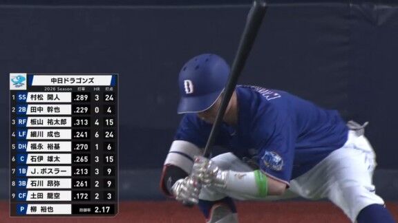 中日・尾田剛樹、プロ初ヒットを放ちこの笑顔！！！【動画】