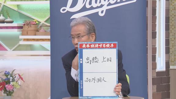 山田久志さんが来季期待する中日ドラゴンズの投手4人は…