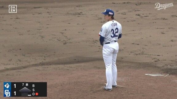 中日・伊藤茉央、今日はイニング途中登板