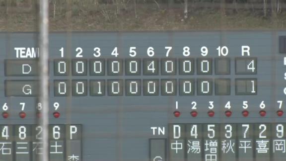 中日・岡野祐一郎投手、緊急先発で好投を見せる