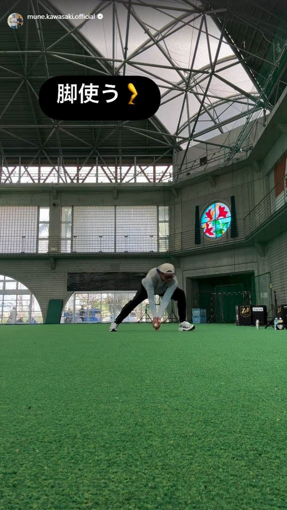 中日・川﨑宗則“臨時コーチ兼選手”が休日返上練習