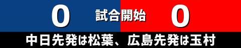 8月18日(水)　セ・リーグ公式戦「中日vs.広島」【試合結果、打席結果】　中日、3-0で勝利！　2試合連続の完封リレーで2連勝！！！