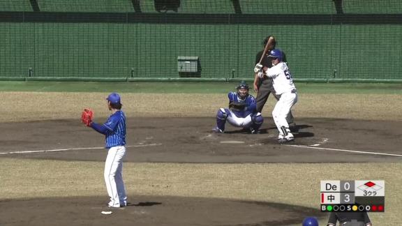 中日・石橋康太、ド派手な一発！　打った瞬間それと分かる2ランホームランを放つ！！！【動画】