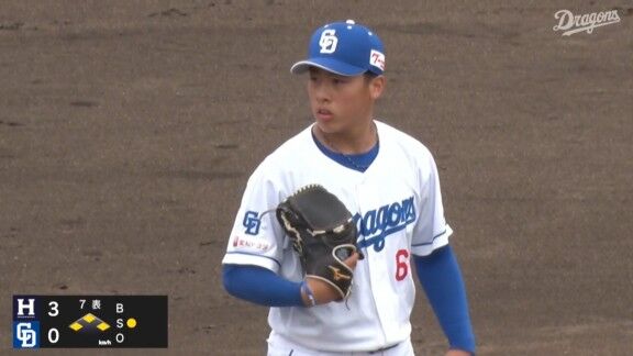 中日ドラフト5位・高橋幸佑、ノーアウト満塁ピンチを無失点で切り抜ける