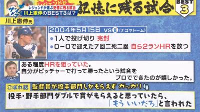 川上憲伸さん、予告ホームランを打ったことがあった