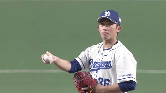 中日ドラフト3位・岡野祐一郎、7月30日以来の1軍マウンドは6回途中3失点　巨人・坂本勇人に2打席連続本塁打を許す「注意すべきバッターに打たれてしまった…」【投球結果】