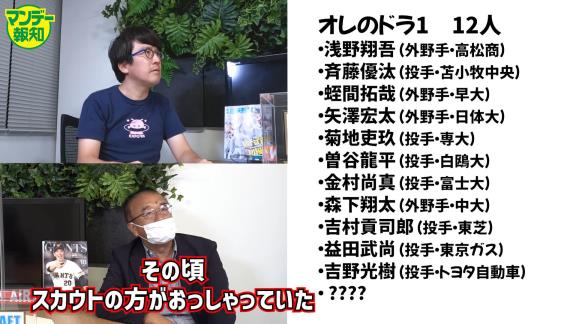 “流しのブルペンキャッチャー”安倍昌彦さんが名前を挙げたプロ野球ドラフト1位候補11人【動画】