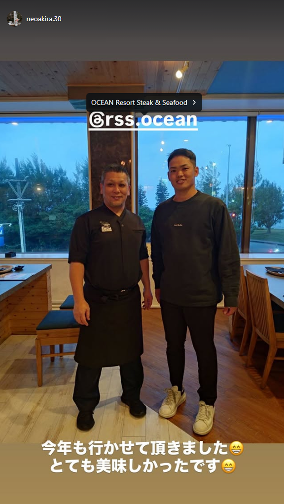 中日・根尾昂「今年も行かせて頂きました　とても美味しかったです」