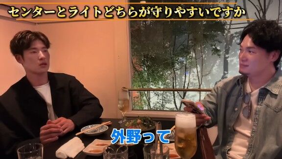 Q.センターとライト、どちらが守りやすいですか？ → 中日・上林誠知の答えは…