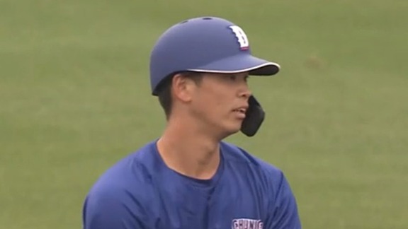 中日ドラフト6位・花田旭、ツーベースヒットなど2出塁の活躍を見せる