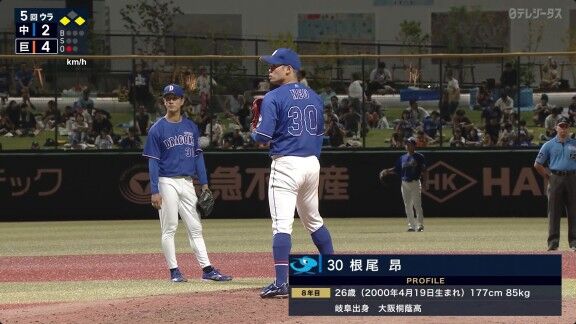 中日・根尾昂、今日の登板結果