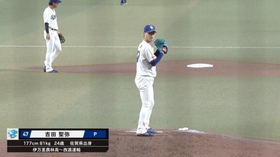 中日・吉田聖弥、ピンチを切り抜け無失点！！！