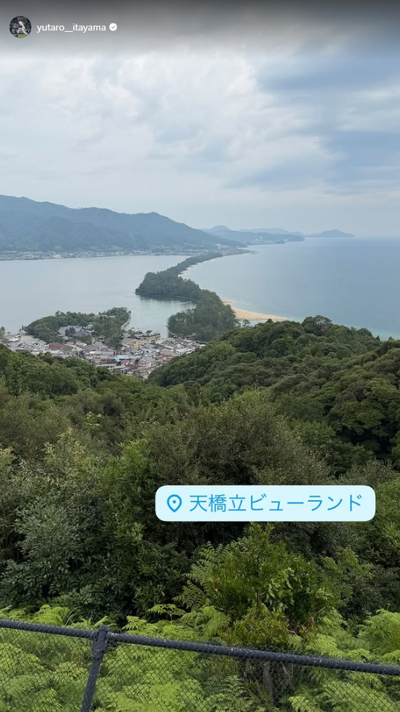 中日・板山祐太郎が天橋立を訪れる