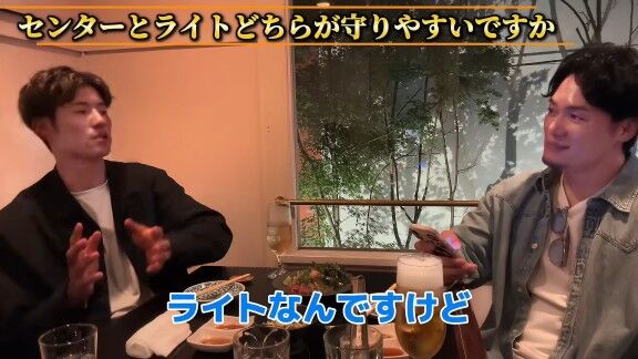 Q.センターとライト、どちらが守りやすいですか？ → 中日・上林誠知の答えは…