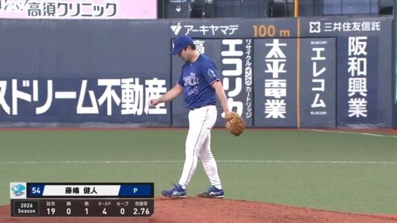 中日・藤嶋健人、好投を見せる