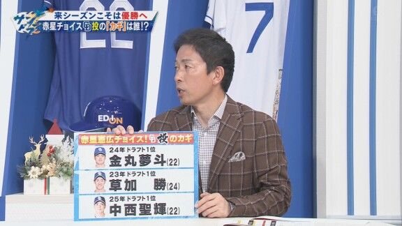 赤星憲広さんが選んだ、2026年中日ドラゴンズ“投”のキーマン3人