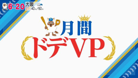 中日ドラゴンズファン100人が選ぶ『8月度 月間ドデVP』、投票で1位になった選手が…