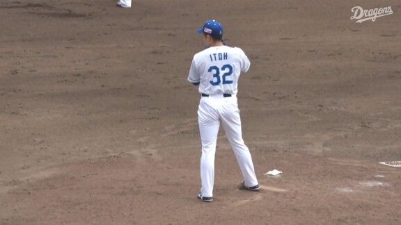 中日・伊藤茉央が1回2奪三振ピッチング!!!