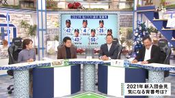 山崎武司さん「初めに貰った背番号を大事にするっていうのも僕は大事じゃないかなと思いますけどね」　中日・福留孝介選手「そうですね。だから僕も京田から取ってやろうと持っています」