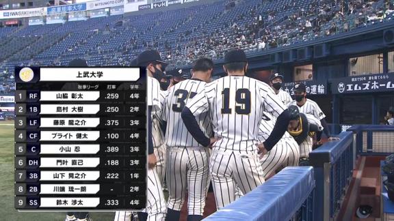 中日ドラフト1位・ブライト健太、2安打1打点マルチヒットの活躍を見せる！！！　上武大学は4-0で快勝！！！【動画】