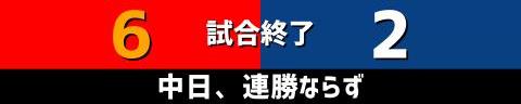 5月24日(水)　セ・リーグ公式戦「広島vs.中日」【全打席結果速報】　福永裕基、ビシエド、村松開人らが出場！！！