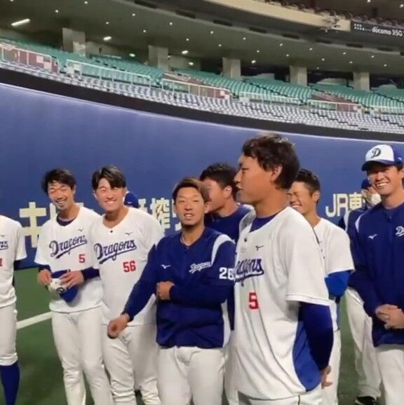 中日・滝野要選手、挨拶するだけで選手みんなを笑顔にする【動画】