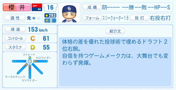 6月11日(木) 『パワプロ2026』が発売!!! 中日ドラフト2位・櫻井頼之介の選手能力査定・紹介文は…?