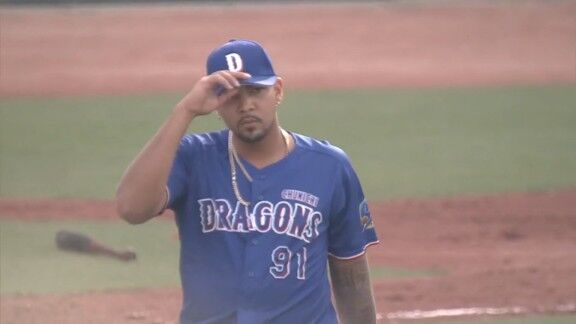中日・メヒア、無失点ピッチング！！！