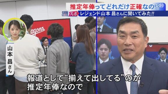 Q.推定年俸ってどれだけ正確なの!? → レジェンド・山本昌さんは…